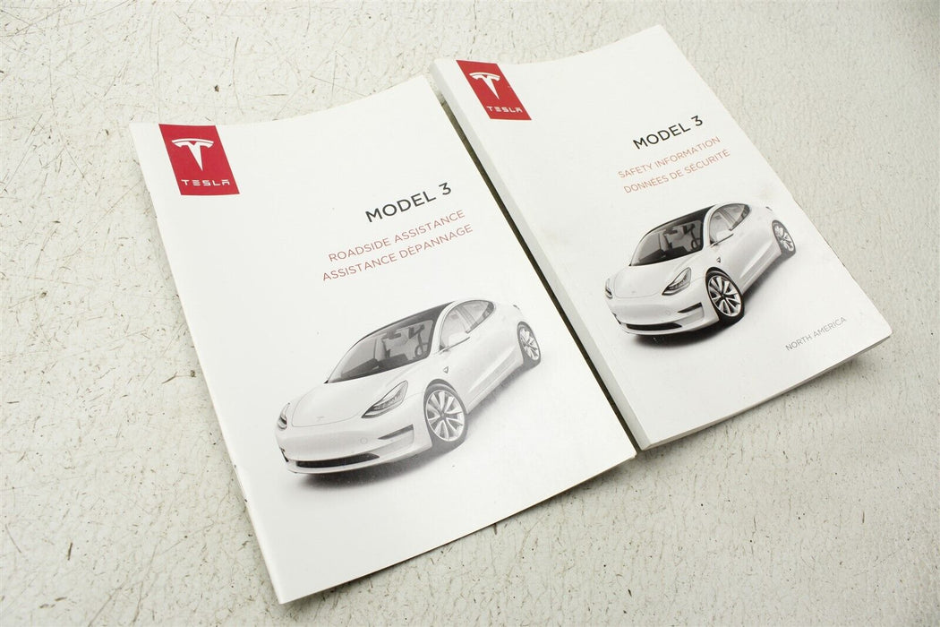 2017-2020 Tesla Model 3 Manual Booklet Handbook 17-20