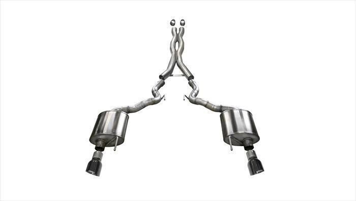 CORSA 14341BLK Sport Exhaust for 2015-2017 Ford Mustang GT 5.0L Convertible