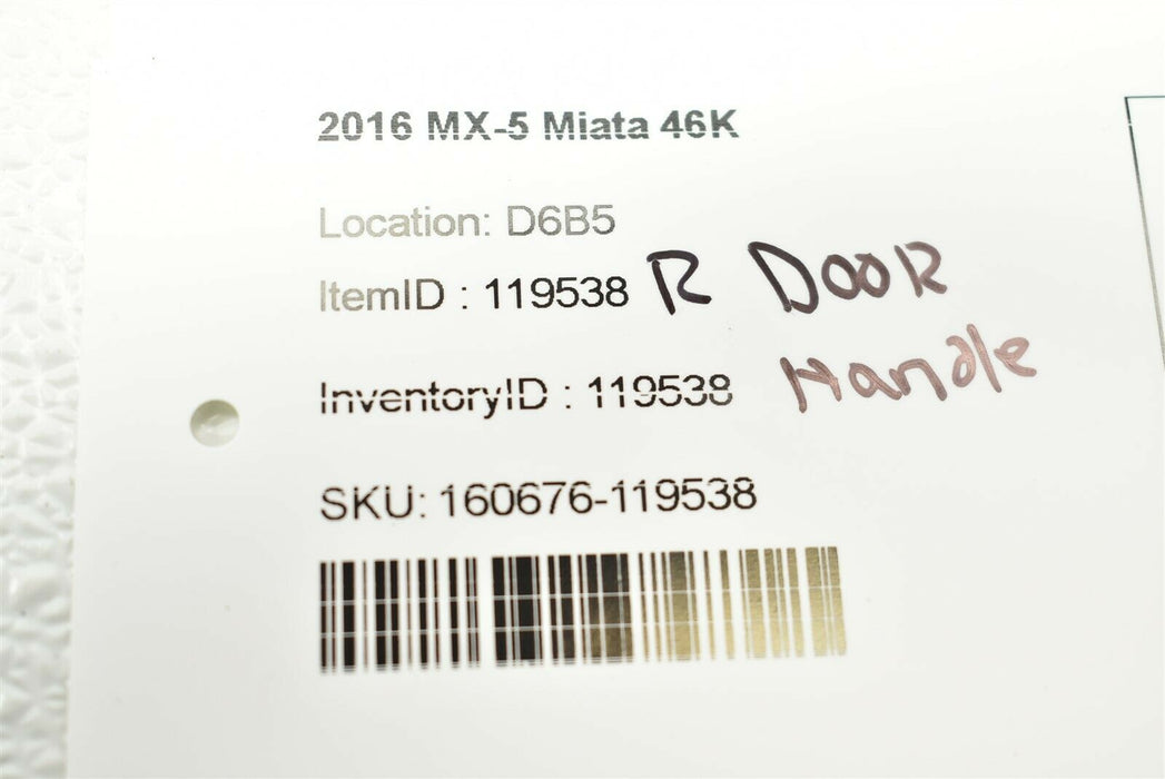 2016-2019 Mazda Miata MX-5 Door Handle Harness N257-67-SH0 16-19