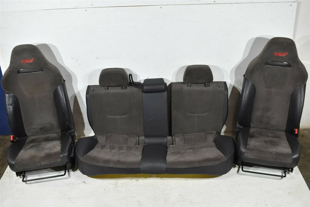 08-14 Subaru Impreza WRX STI Front and Rear Seat Set Seats 2008-2014