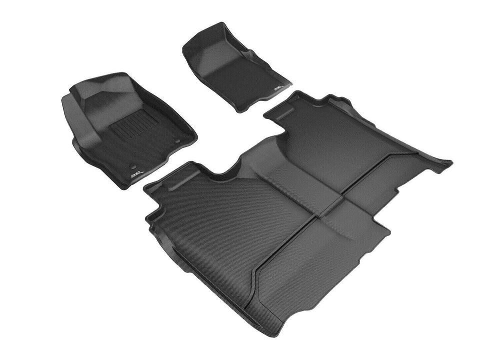 3D Maxpider All Weather Custom Fit Black 2 Row Mats For 19-20 Sierra/Silverado