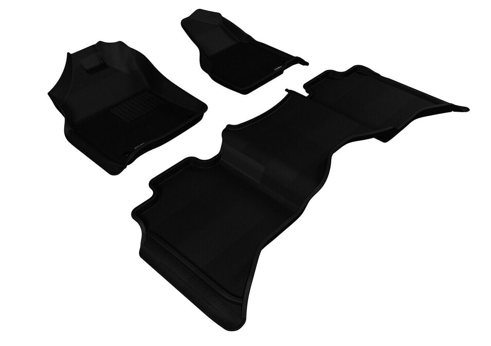 3D Maxpider Kagu All-Weather Custom Fit Black 2 Row Floor Mats 2012-2020 Ram