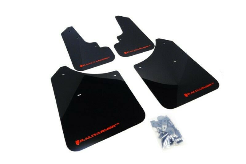 Rally Armor Black UR Mud Flaps w/ Red Logo for 2003-2008 Subaru Forester