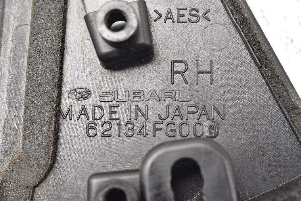 2008-2014 Subaru Impreza WRX Right Corner Trim Door Triangle 62134FG001 08-14