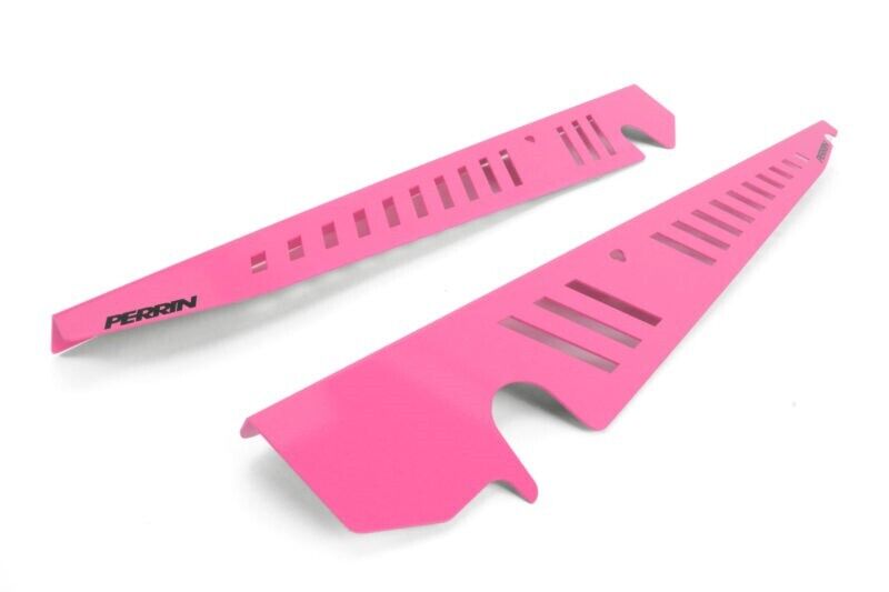 Perrin Performance Fender Shroud Kit Hyper Pink for 2015-2020 Subaru WRX/STI