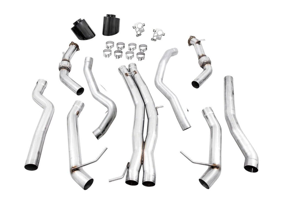 AWE Track Edition Non Resonated Exhaust w/ RS Style Black Tips for Audi B9.5 RS5