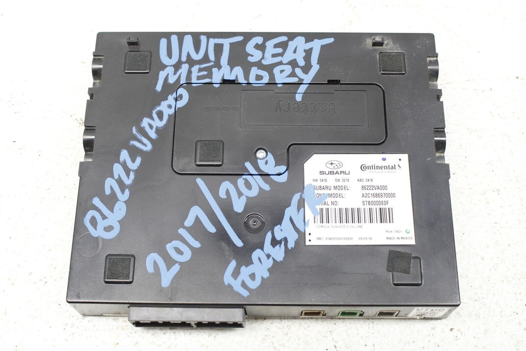2017-2018 Subaru Forester CVT XT Unit Seat Memory 64122VA000 17-18
