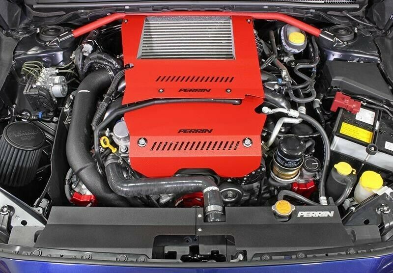 Perrin Aluminum Charge Pipe Black for 2015-2020 Subaru WRX FA20DIT Engine