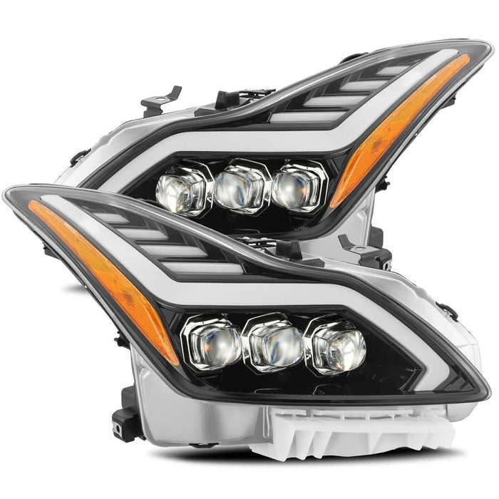 AlphaRex 881982 for 08-13 Infiniti G37 NOVA LED Headlights Plank Design Gloss