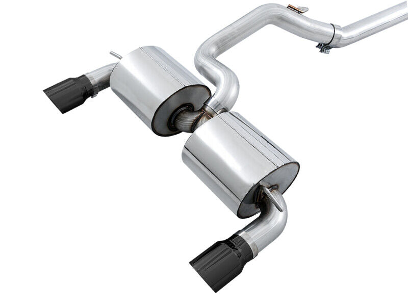 AWE 3020-33042 Tuning for Ford Focus RS Touring C/B Exhaust-Resonated-Black Tips
