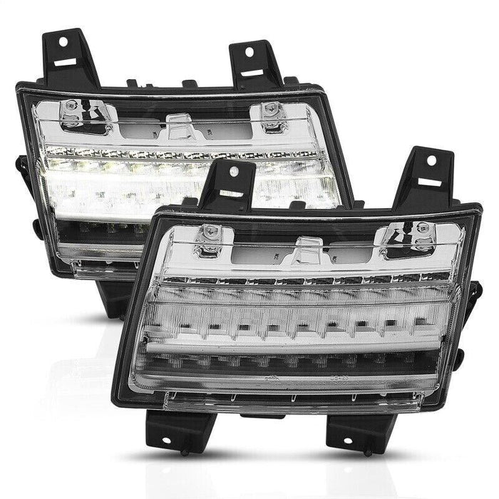 ANZO 511082 LED Chrome Clear w/ Sequential Signal For 2018-2019 Jeep Wrangler JL