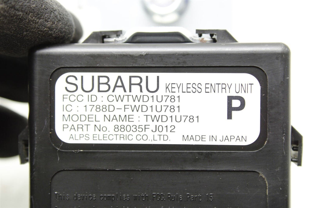 2019 Subaru WRX Keyless Entry Control Module Unit 88035FJ012 15-19