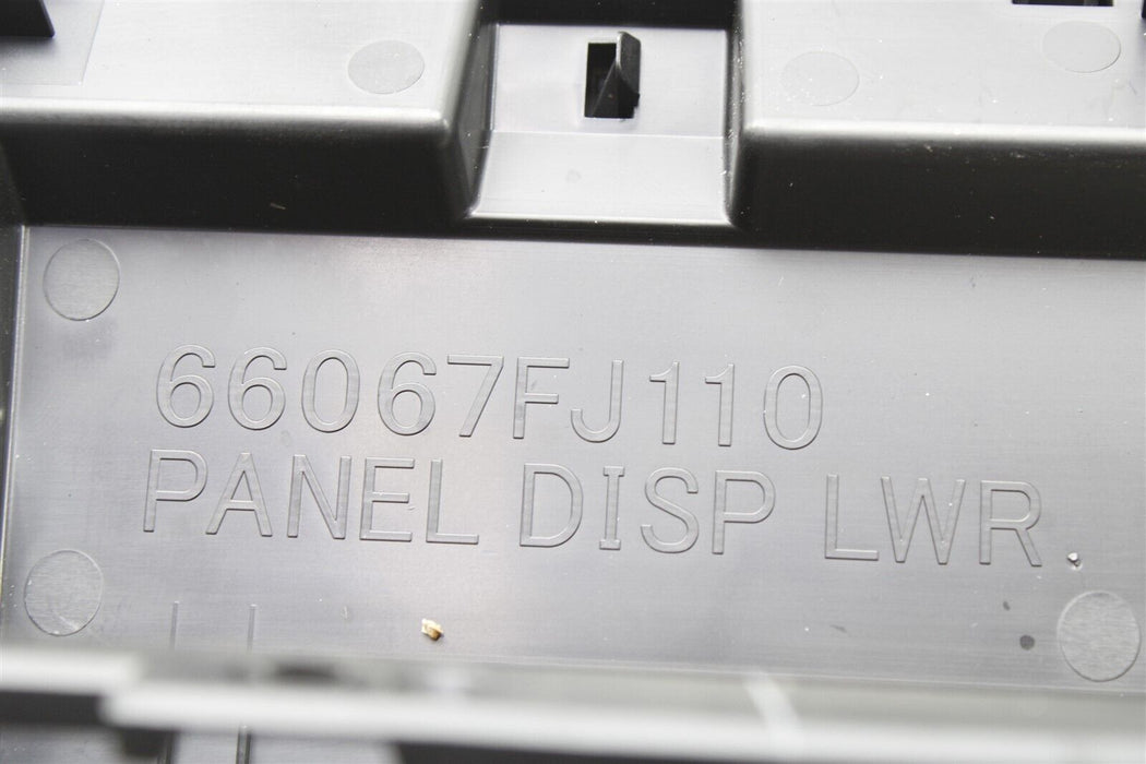 2015-2019 Subaru WRX Upper Dash Display Cover Panel 66067FJ110 15-19