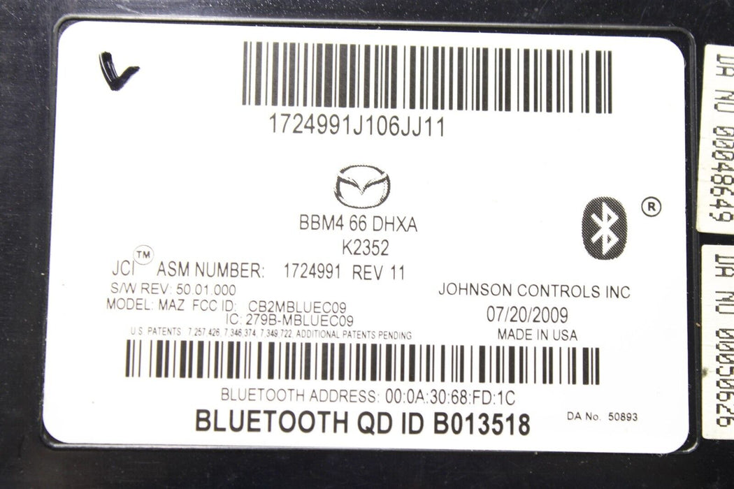 2010-2013 Mazdaspeed3 Bluetooth Handsfree Control Module BBM566DHX Speed3 MS3