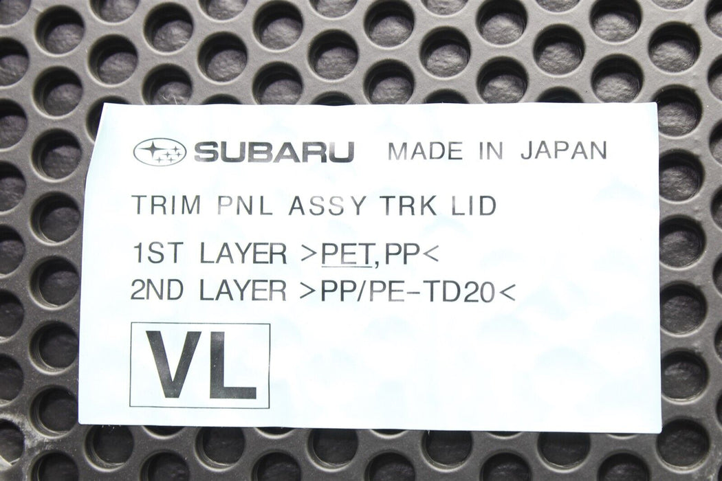 2015-2019 Subaru WRX Trunk Deck Lid Carpet Liner Panel OEM 15-19