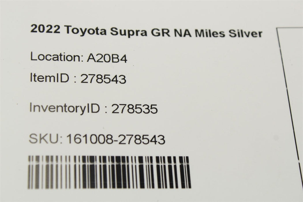 2022 Toyota Supra GR Engine Heat Shield 51487441905 20-22