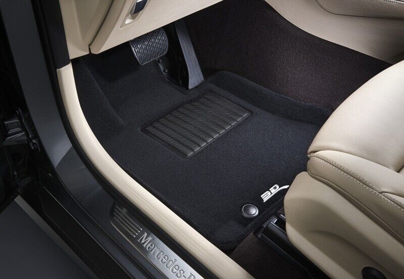 3D MAXpider Black Elegant-Hybrid Floor Mat Set for 15-19 Sonata/16-19 Hybrid