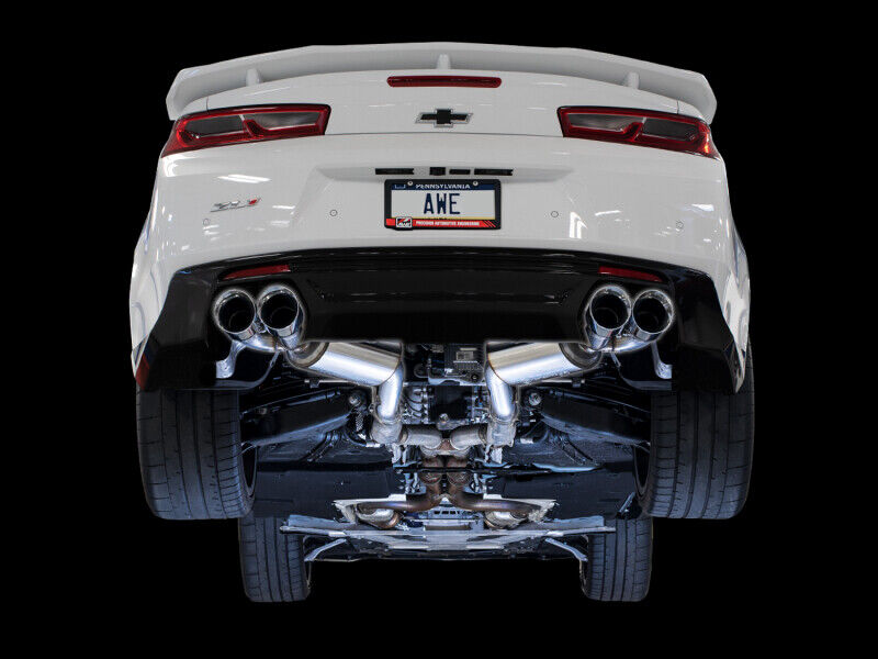 AWE 3015-42093 Tuning for 16-24 Chevy Camaro SS A/B Exhaust-Touring Quad Silver