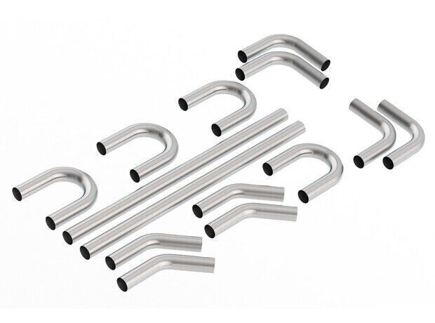 Borla 60592 Universal Hot Rod Kit 3in OD T-304 Stainless Steel Pipes