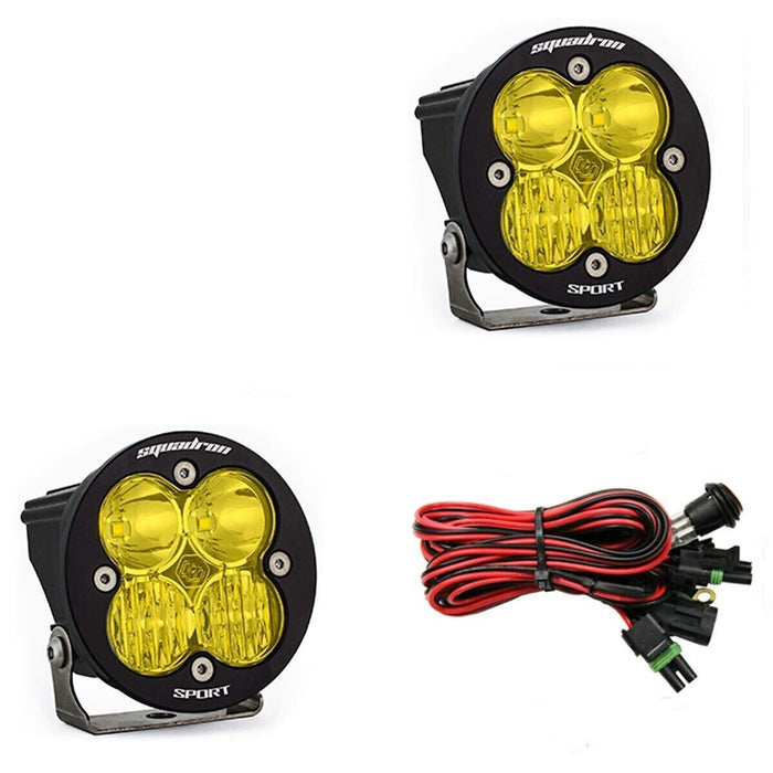 Baja Designs 587813 Pair of Squadron-R Sport Amber Combo Driving LED Lights