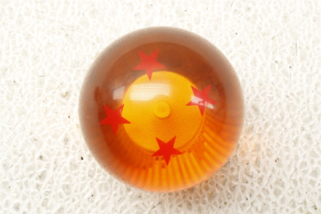 M12X1.25 MT Manual Stick 2.26 Shift Knob 4 Star Orange Round Dragon Ball