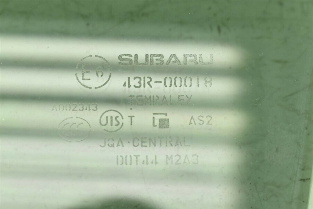 2008-2014 Subaru WRX Sedan Driver Rear Left Door Glass Window OEM 08-14