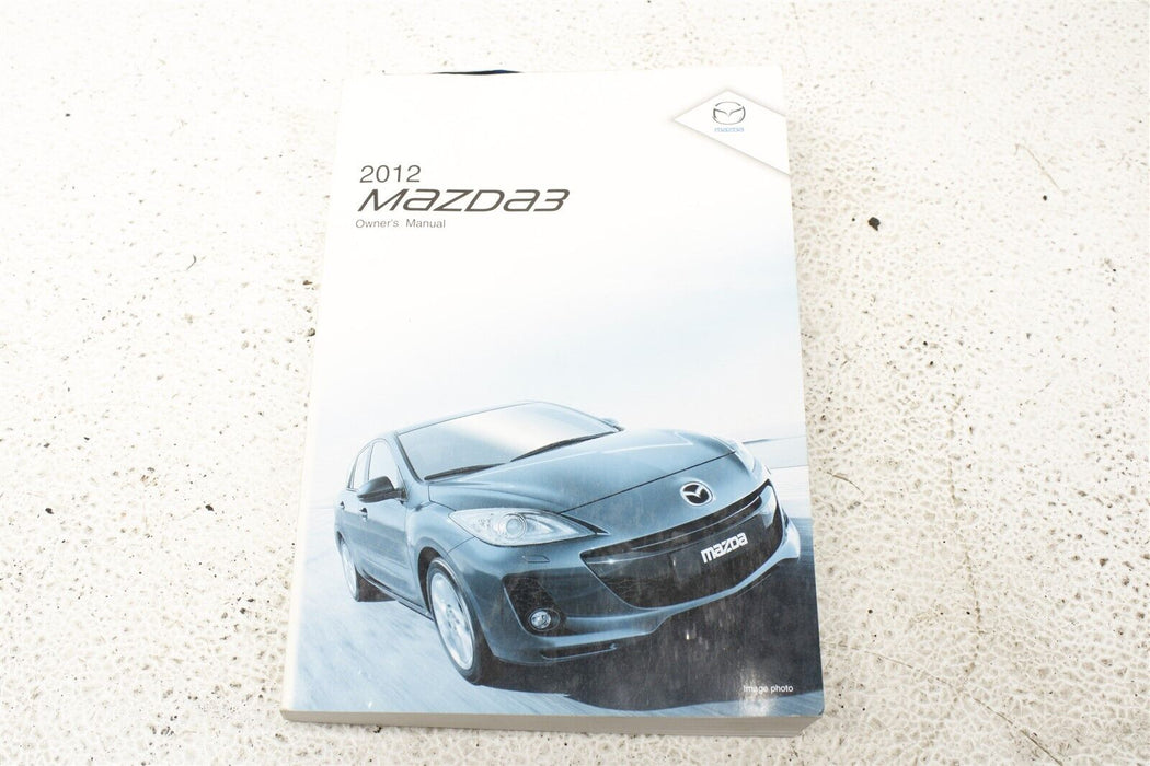 2012 Mazdaspeed 3 Speed3 Manual Booklet Assembly With Case Factory OEM 2012