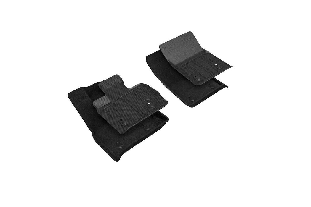 3D Maxpider Elegant Hybrid Black R1 Floor Mats for Mercedes-Benz G-Class 2019-21