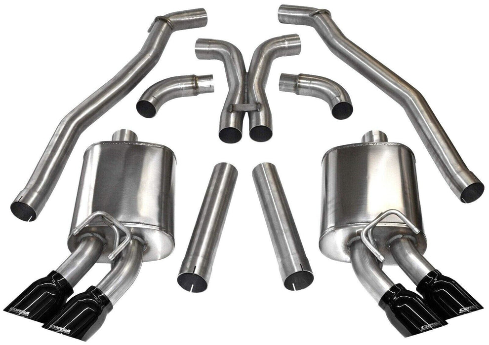 Corsa Sport 3.0" Axle-Back Exhaust System 4.0" Tips For 2012-2015 Camaro ZL1