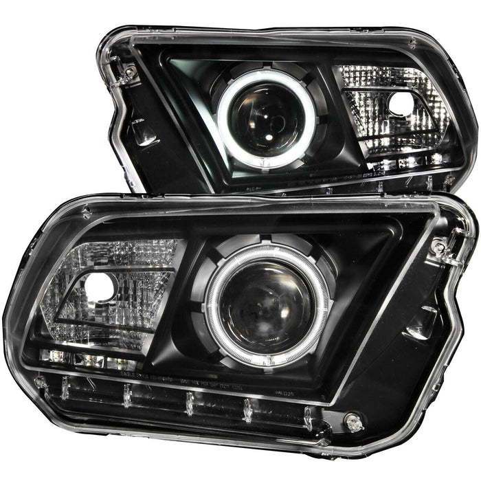 Anzo USA 121323 Clear Halogen Projector Headlight Set For 2010-2014 Ford Mustang