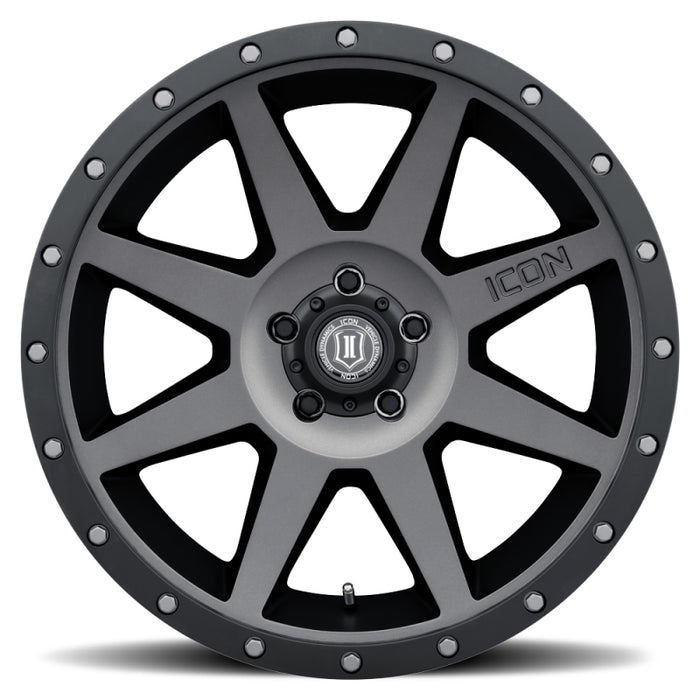 ICON Rebound 20x9 6x5.5 0mm Offset 5in BS Fits Titanium Wheel