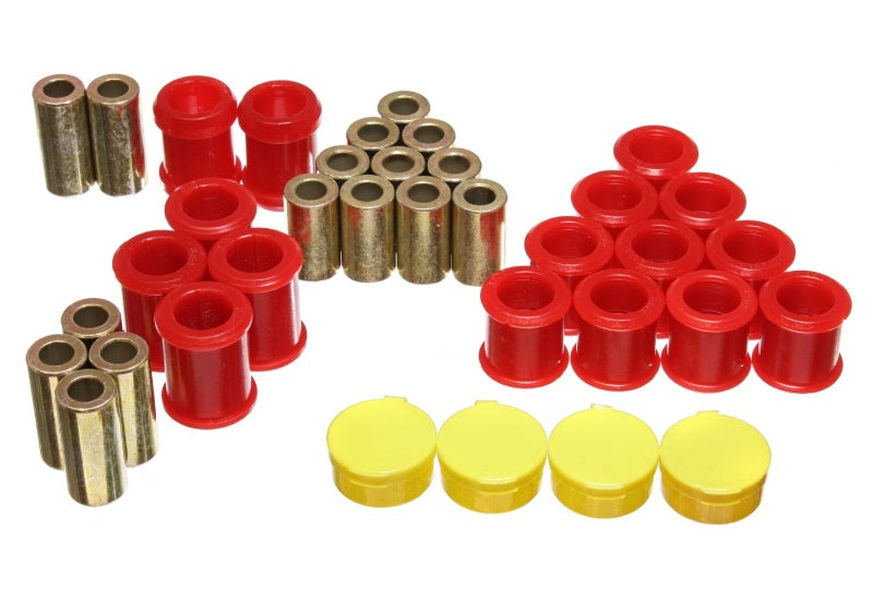 Fits Energy Suspension 95-98 Nissan 240SX (S14) Red Rear Control Arm Bushing Set