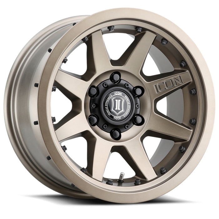 ICON Rebound Fits Pro 17x8.5 6x5.5 0mm Offset 4.75in BS 106.1mm Bore Bronze