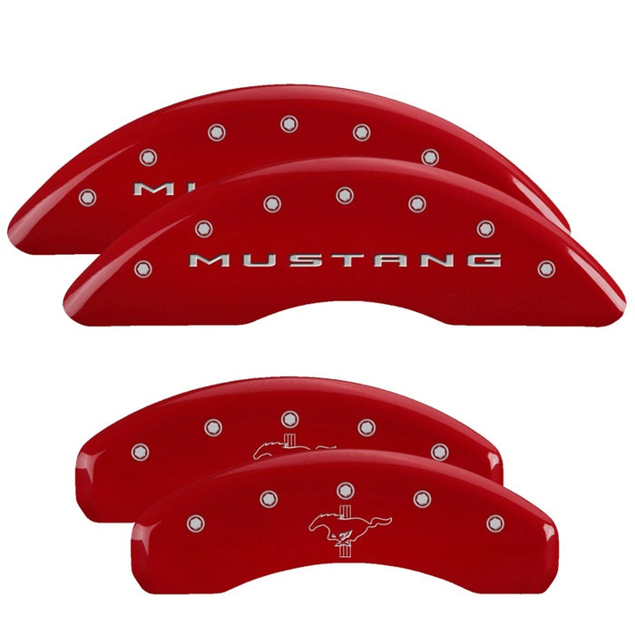 MGP Fits 4 Caliper Covers Engraved Front 2015/Mustang Engraved Rear 2015/Bar