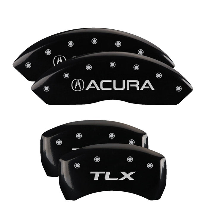 MGP Fits 4 Caliper Covers Engraved Front Acura Engraved Rear NSX Black Finish