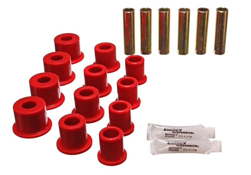Fits Energy Suspension Rear Spring Bushings - Red
