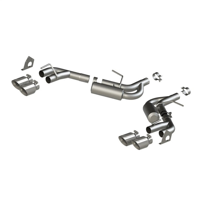 MBRP Fits 16-19 Chevrolet Camaro V6 2.5in T304 NPP Dual Axle Back Exhaust W/ 4in