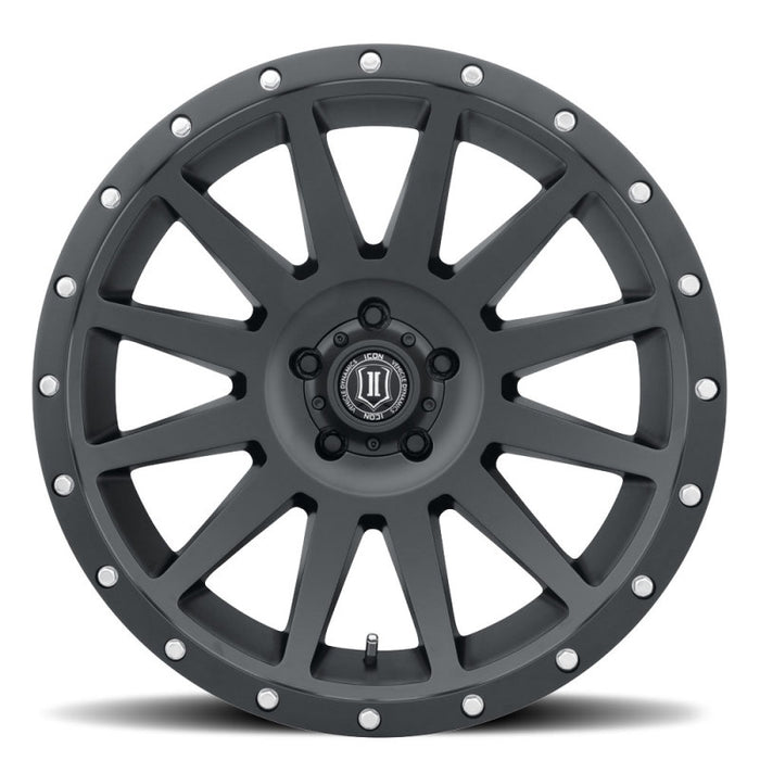 ICON Compression 20x10 5x5 -12mm Offset 5in BS 71.5mm Bore Satin Fits Black