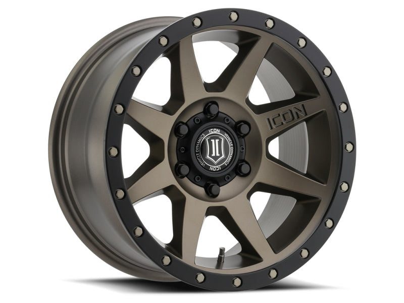 ICON Rebound 17x8.5 6x135 6mm Offset 5in BS 87.1mm Bore Fits Bronze Wheel