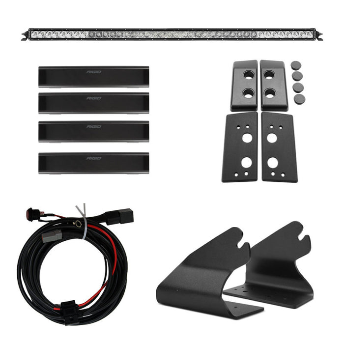 Fits Rigid Industries 2021 Ford Bronco Roof Line Light Kit (Incl. SR Spot/flood