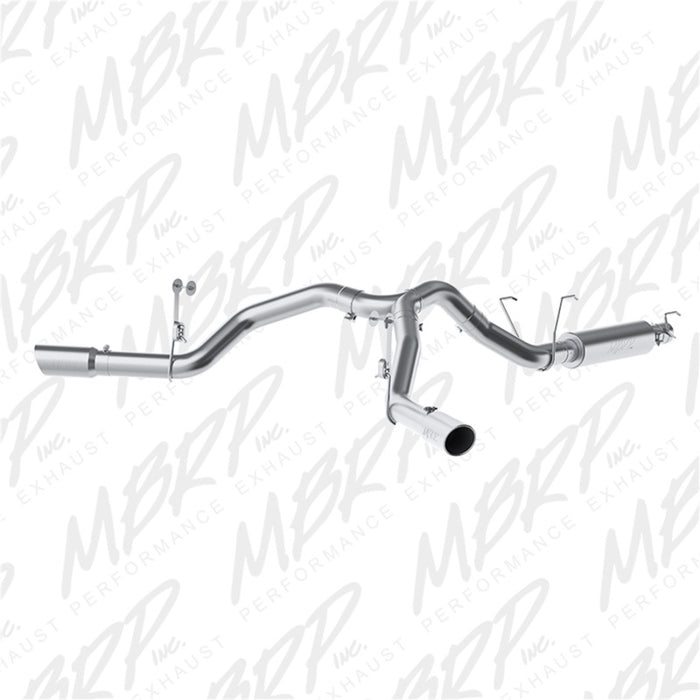 MBRP Fits 14-16 Ram 2500 6.4L 4in AL Dual Side Split Outlet Cat Back Exhaust