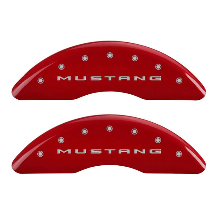 MGP Fits 4 Caliper Covers Engraved Front 2015/Mustang Engraved Rear 2015/50 Red