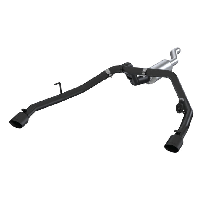 MBRP Fits 2020 Jeep Gladiator 3.6L 2.5in Dual Rear Exit Cat Back Exhaust Black