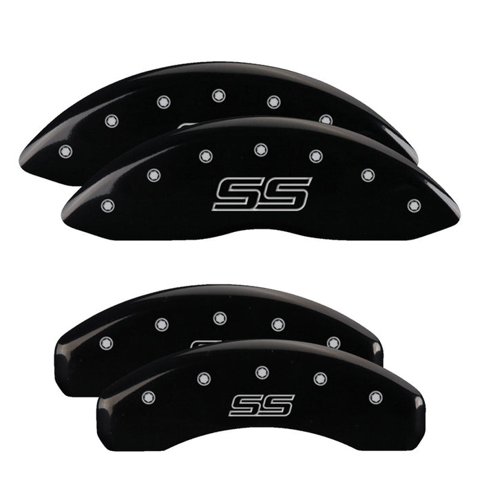 MGP Fits 4 Caliper Covers Engraved Front &amp; Rear Trailblazer Style/ss Black