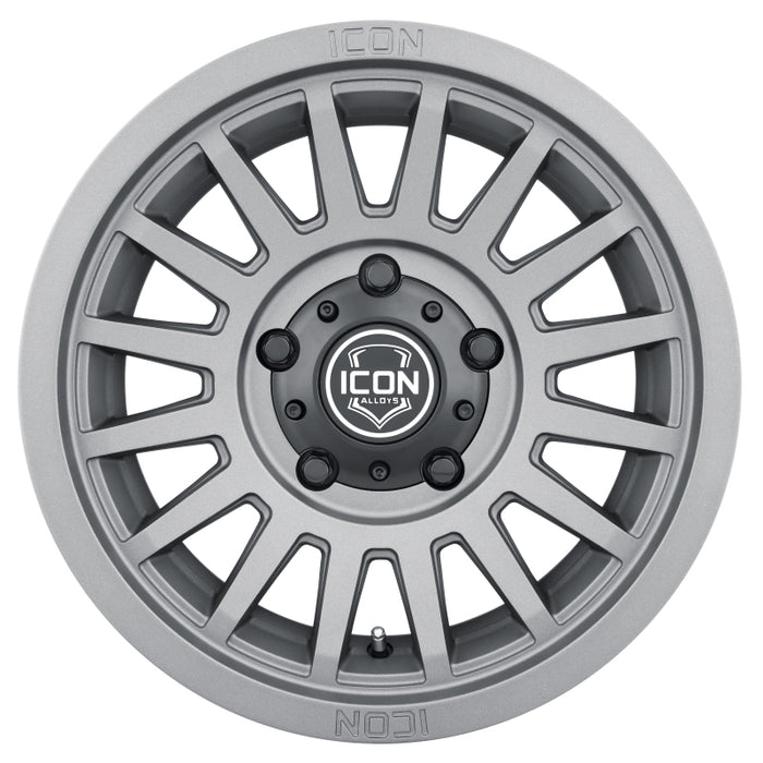 ICON Fits Recon SLX 17x8.5 6x135 6mm Offset 5in BS 87.1mm Bore Charcoal Wheel