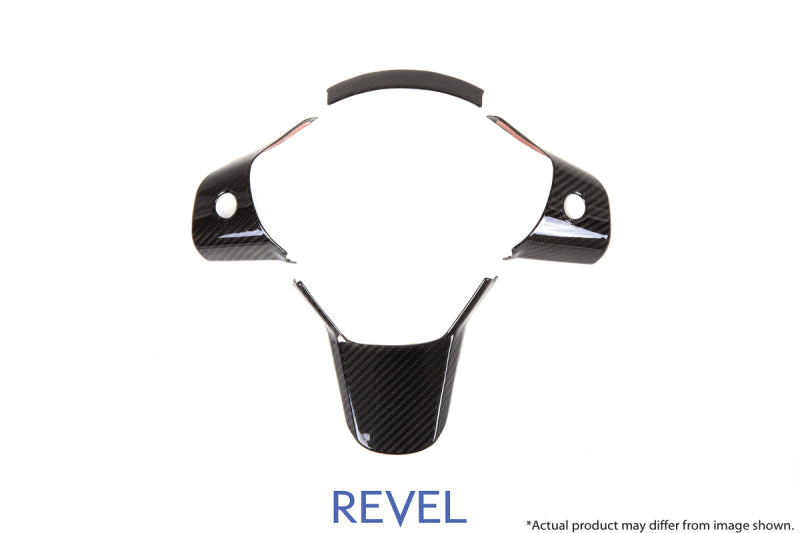 Revel Fits GT Dry Carbon Steering Wheel Insert Covers Tesla Model 3 - 3 Piece
