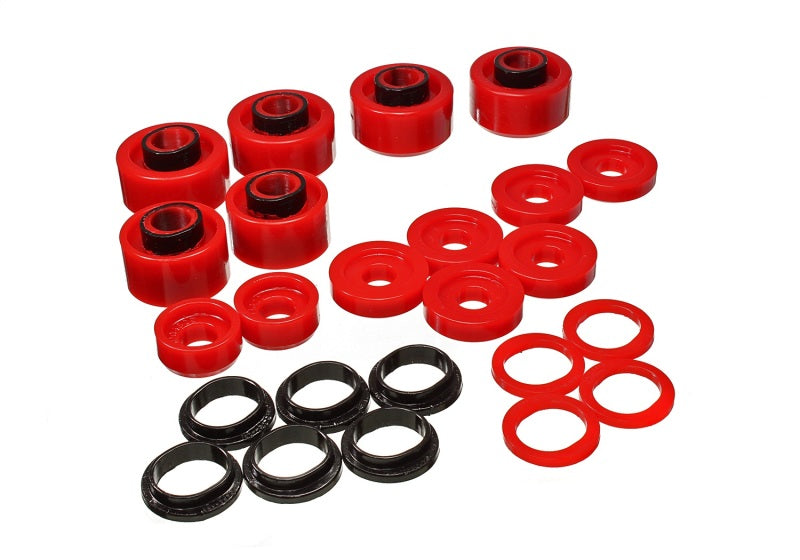 Fits Energy Suspension 05-07 Ford F250/F350 2/4WD Red Body Mount Set