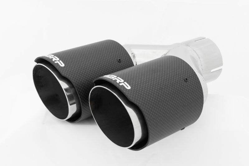 MBRP Fits Universal Carbon Fiber Dual Tip 3.5in OD/2.5in Inlet