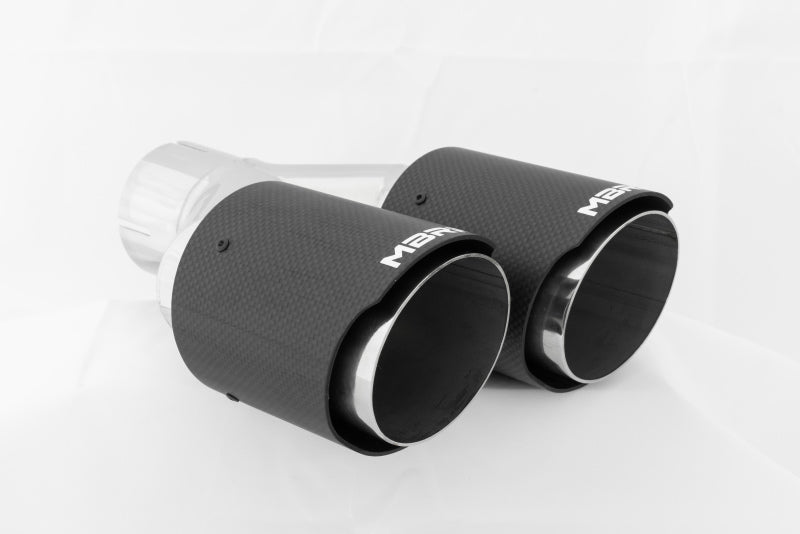 MBRP Fits Universal Carbon Fiber Dual Tip 3.5in OD/2.5in Inlet