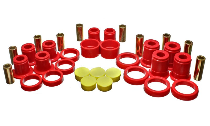 Fits Energy Suspension 02-07 GM SUV Red Rear End Control Arm Bushing Set